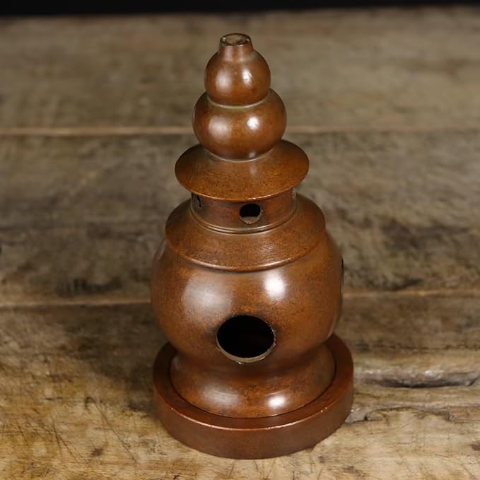 Copper Incense Burner Chinese Brass Incense Holder Traditional Copper Zen Incense Burner Sandalwood Burner Decoration Censer
