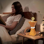 Bakhoor Burner, Charcoal Incense Burner, Frankincense Metal Incense Holder for Yoga, Spa Aromatherapy, Office & Home Decor Gifts Tan 10.2" Inches Tall