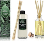 Urban Naturals Reed Diffuser Oil Refill Black Raspberry Vanilla with BlackBerry, Raspberry, Vanilla Orchid, Amber, Sandalwood 8 oz + Free Reed Sticks, Made in The USA