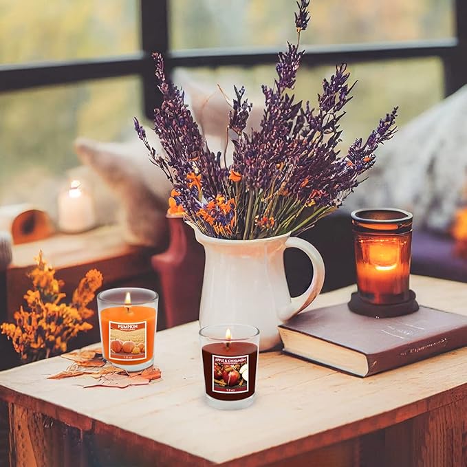 20 Packs Scented Aromatherapy Candle with 10 Fragrances, 1.8 Oz Soy Votive Candle for Home Decoration, Candle Gifts Baskets for Christmas Thanksgiving Anniversary