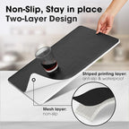 Shelf and Drawer Liner, Kitchen Cabinet Liners Non-Adhesive Thick Non-Slip Waterproof Washable Fragrant Mats Protect Dresser Shelves Cupboard Bathroom Cabinets, Black, 18 in X 30 FT