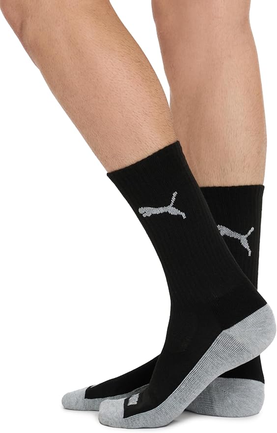 PUMA mens 6 Pack Crew Socks