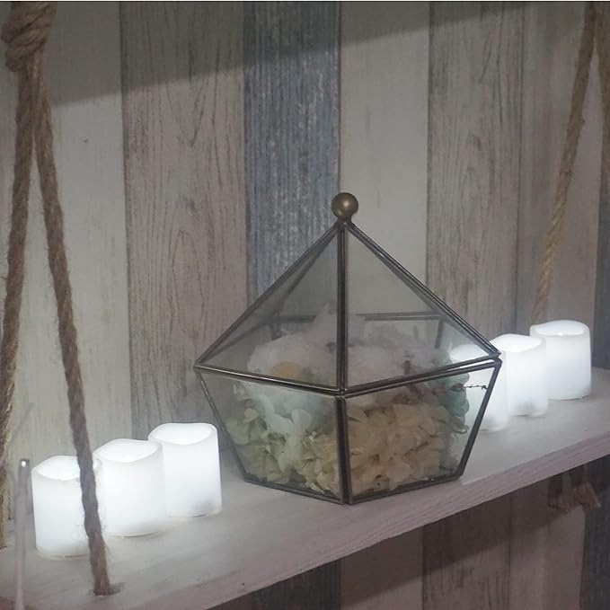 CANDLE CHOICE Battery Operated Flameless Votive Candles with Timer 6 PCS Long Lasting Realistic Flickering Electric LED Tea Lights for Wedding Party Halloween Christmas Decorations Battery Included