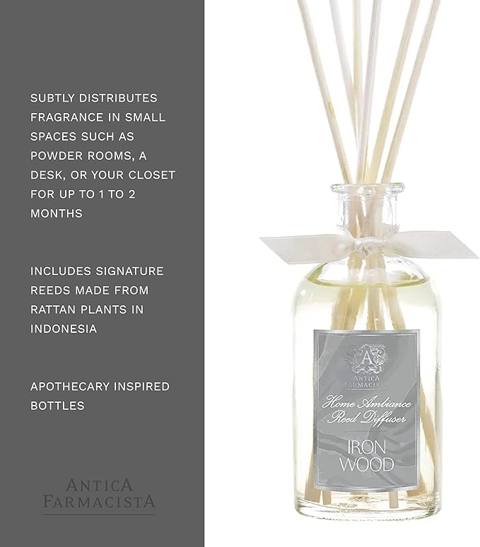 Antica Farmacista Home Ambiance Diffuser, Iron Wood, 3.4 Fl Oz