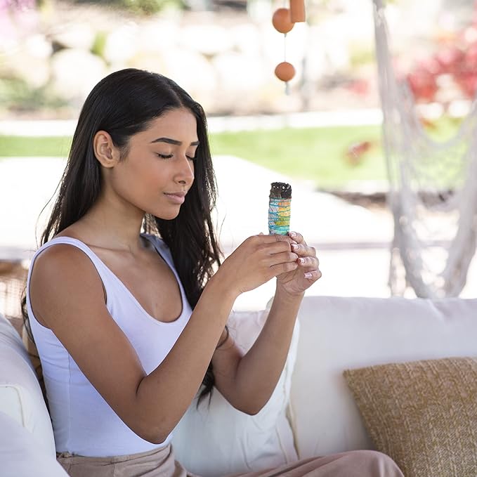 Chakra Sage Smudge Sticks 4 Inch | Natural Flower White Sage Smudging Wands | Bulk Quantities for Home Cleansing, Meditation, & Smudging Rituals | Sustainably Sourced California White Sage