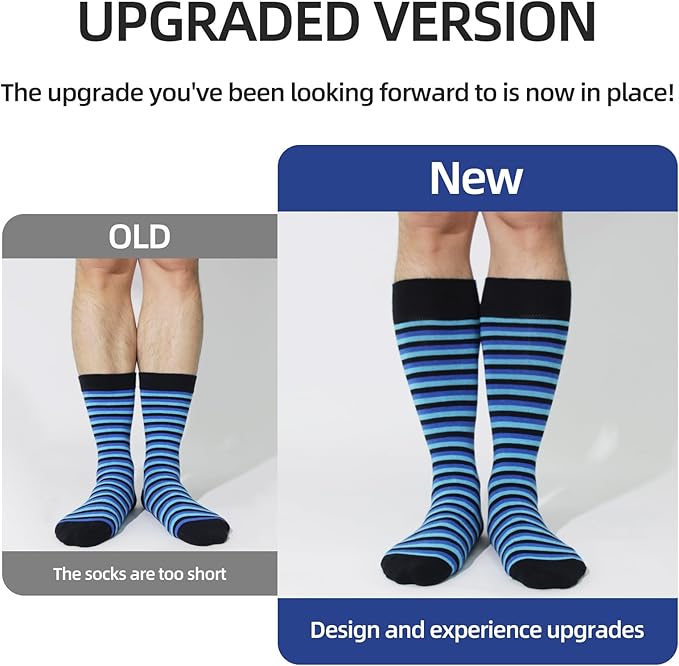 Mens socks size 10-13/9-11/13-15 Cotton Crew funny Colorful work dress socks for men 9-12 gifts for him 6/12 Pairs
