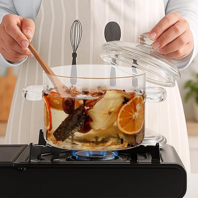 6 Pack Potpourri Simmer Kit 480g Christmas Stovetop Potpourri with Stickers 3 Combinations Winter Holiday Natural Non Toxic Home Fragrance for Xmas Scent Stocking Stuffer Gifts