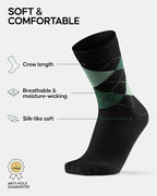 DANISH ENDURANCE Viscose Dress Socks, Premium, Soft, Breathable, Dress Socks for Men & Women, Unisex, 6-Pack