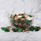 Qingbei Rina White Potpourri Bags, Jasmine Scented Potpourri Bowl Filler, Decorative Dried Flowers Petal,Home Fragrance Sachet,Bathroom Decor,8.4 oz/2 Bags