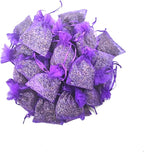 24 Pieces French Dried Lavender Sachet Lavender Flower Bags Long Lasting Fresh Scents 2023 New Lavender Buds for Clothes Storage Drawers and Closets Home