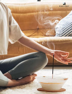 Radicaln Marble Incense Holder 5.5" Inches White Onyx Handmade Palo Santo Stick for Home Décor, Modern Incense Holder for Sticks, Citronella incenses Stick for Room & Office Aromatherapy