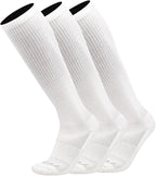 Over the Calf Work Socks for Men and Women 9-11 10-13 13-15 Moisture Wicking Tall Cushioned Knee High Boot Socks 6-pack