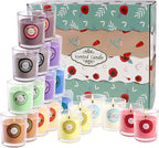 Scented Candles, Jasmine, Rose, Vanilla, Bergamot, fig, Lavender, Lemon, Spring,Strawberry, Rosemary, Aromatherapy Candles,Soy Wax Glass Jar Candle - 40 Pack