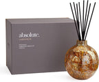 LAFCO New York Absolute Collection Reed Diffuser, Labdanum - 15 oz - Up to 1 Year Fragrance Life - Reusable, Hand Blown Glass Vessel - Nylon Reeds - Made in The USA