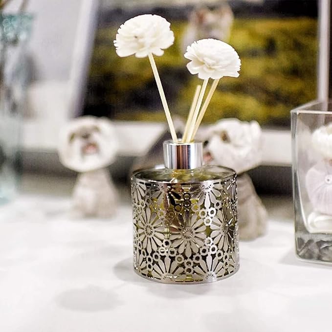 HOSSIAN Reed Diffuser Sticks - Reed diffusers-Reed Sticks -Diffuser Glass Bottles-Diffuser Refills- Natural Rattan Wood Replacement for Aroma Fragrance (9"*3mm Primary Color)