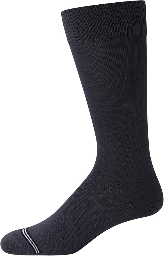 Nautica Mens Dress Socks - 10 Pack Breathable Stretch Crew-Length Work Socks for Men for Business Formal Wear (Sizes: 6-12.5)