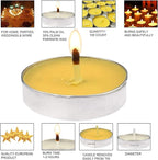 OUO Tea Lights - 50 Pack Smokeless, Dripless & Long Lasting Mini Tealight Candles for Mood, Dinners, Parties, Home Decoration, Wedding, Crafts (Pink)