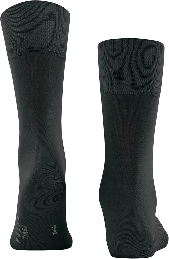 FALKE Men's Tiago Dress Socks, Sustainable Cotton, Crew, 1 Pair