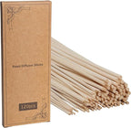LWH-US 120 PCS Reed Diffuser Sticks,10 Inch Natural Rattan Wood Sticks,Essential Oil Aroma Diffuser Replacements Sticks for own Space (Primary Color) 103.70.59 inch