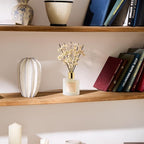 COCORRÍNA Reed Diffuser - Moroccan Amber 6.7 Fl.oz Reed Diffuser Set with Sticks & Preserved Baby's Breath, Reed Diffuser for Home Bathroom Shelf Decor