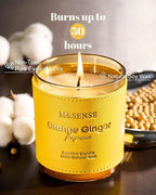 M&SENSE Orange Ginger Scented Candles, High Intensity, Vegan Soy Toxin Free Candles for Home Fragrance, 10oz 42-Hour Slow Burning Time, Kitchen Party Air Purifying Candle for Women Man