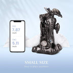 Ceramic Dragon Backflow Incense Holder - Waterfall Smoke Burner with 70 Cones + 50 Sticks, Mat & Tweezers, Unique Smoke Effect for Aromatherapy, Meditation & Home Decor (Brown)