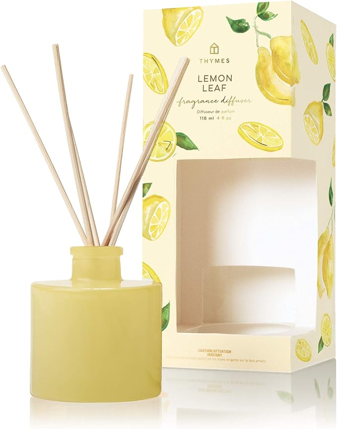 Thymes Petite Reed Diffuser - 4 Fl Oz - Lemon Leaf