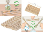 Urban Naturals Reed Diffuser Sticks 7 Inch Natural Rattan, Set of 108, for Essential Oil Bottles, Home Fragrance Projects