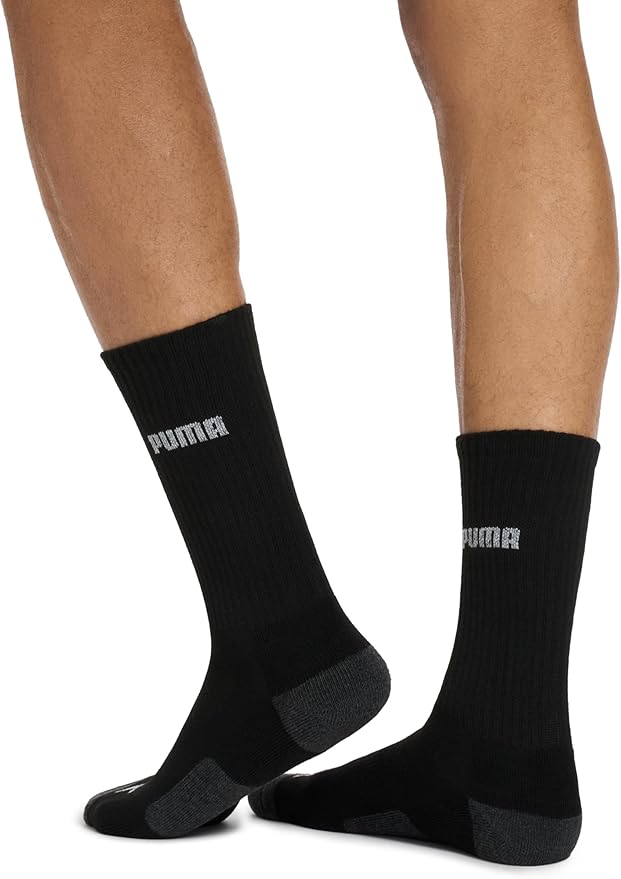 PUMA mens 6 Pack Crew Socks