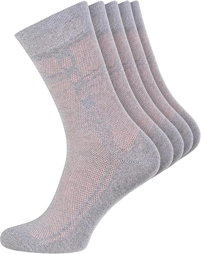 Men's Socks, Ultra Thin Breathable Cotton Mens Dress Socks (5 pack), Super Soft and Lightweight Sock for Men