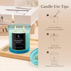 Summer's Night Scented Candle, 2-Wick Luxury Soy Wax Candle, 9 oz Aromatherapy Candle Home Fragrance Candles Gift