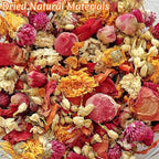 Fall Potpourri Bowl Filler, Rose Scented Potpourri Dried Flowers with Rose, Calendula, Chamomile, Jasmine, Lily, Peony,Albizia,Gomphrena, Pink Decorative Bowl Filler for Home Fragrance, Hostess Gift