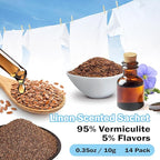 SCENTORINI Scented Sachets for Drawers and Closets, Linen Scent 14 Pack, Long-Lasting Sachets Bags Wardrobe Freshener, for Shoe Wardrobe, Cupboard