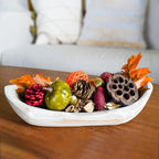 Qingbei Rina Fall Potpourri with Pumpkin, Cinnamon Scented Potpourri Bowl Filler,Thanksgiving Decorative Dried Flowers,Home Fragrance Sachet, Vase Fillers,Bathroom Decor(14oz)