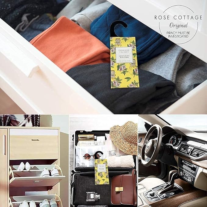 Large 12 Packs Closet Deodorizer Freshener Closet Air Freshener Home Scented Sachets Room Freshener Scents Air Freshener Closet Odor Eliminator 4 Scents Floral