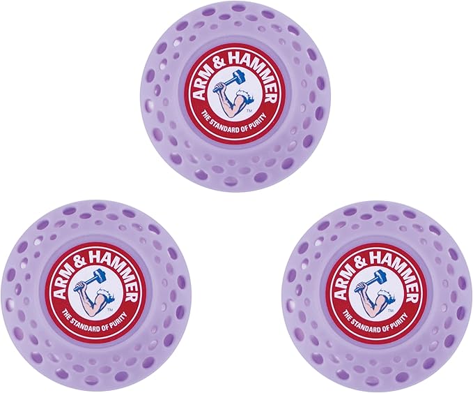 Arm & Hammer Odor Busterz Deodorizing Balls - Air Freshener and Odor Eliminator - Long-Lasting Freshness for Home, Bathroom, Closet, Gym Bags, Sports Gear and More - 3-Count, Calming Lavender Scent