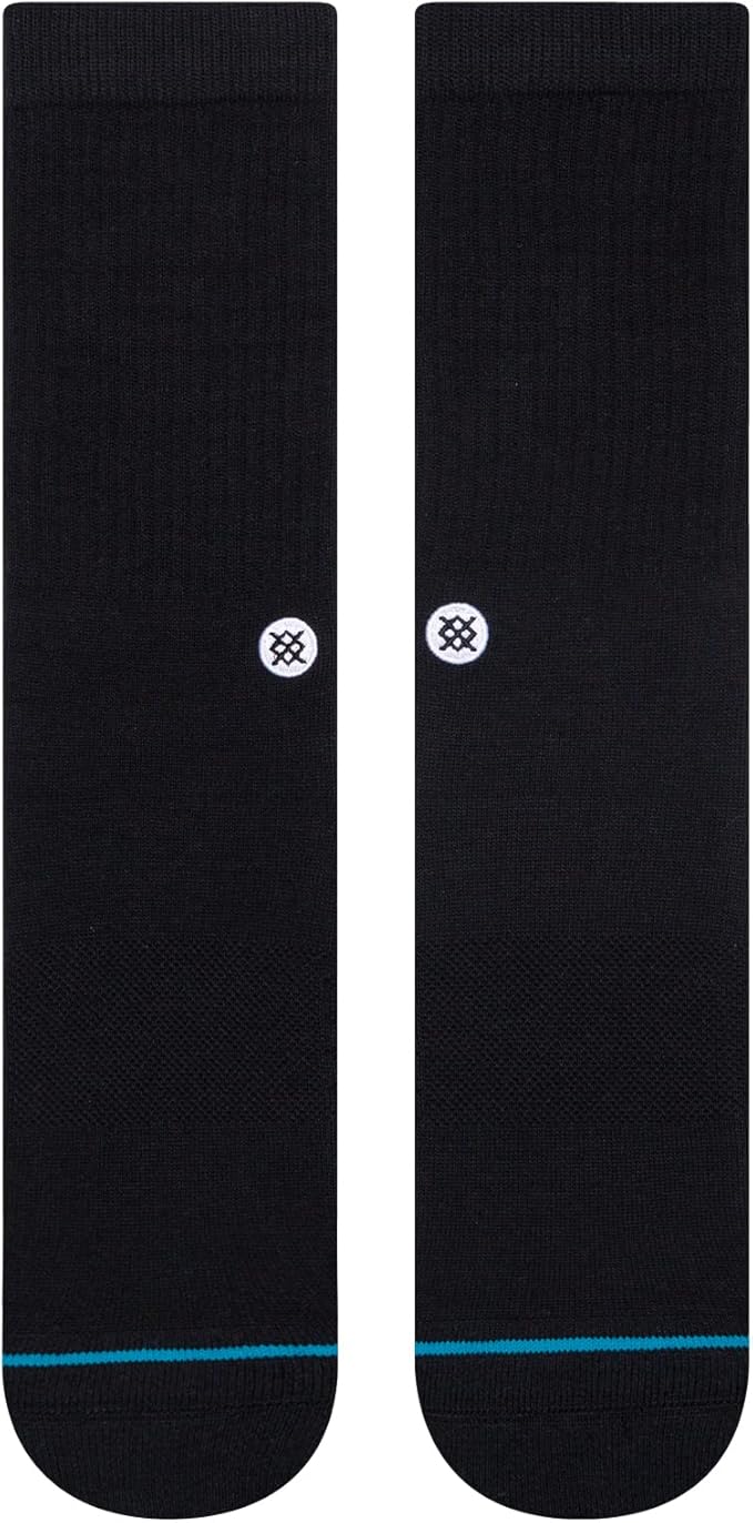 Stance Icon Classic Casual Crew Socks 3-Pack, Cotton Blend and Cushioning Arch Support