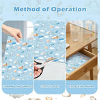 SCENTORINI Drawer Liners, 6 Sheets Fragrant Paper Liners,Baby Powder Scent Non-Adhesive Paper Sheets for Home Closet, Dresser Drawers, for Home Fragrance