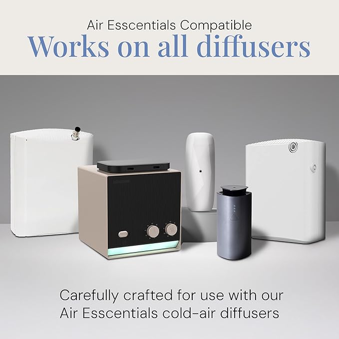 Aegean Summer Aroma Oil, Essential Oils Blend for Diffusers & Scent Machines, Green Tea & Lemongrass, Aromatherapy, Cold Air Diffuser Compatible, 300 mL