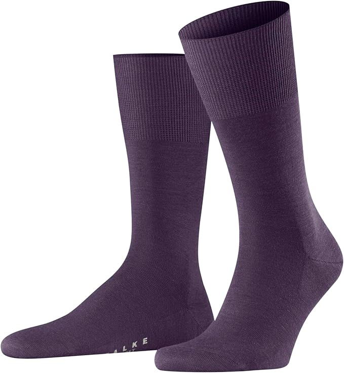 FALKE Men's Airport Dress Socks, Premium Merino Wool Cotton Blend, Sustainable Luxury, Eco-Friendly Business Casual, 1 Pair