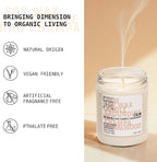 Scented Soy Wax Candle for Home with Hints of Nag Champa, Sandalwood, and Essential Oils, Soy Candles Non Toxic, Aromatherapy Candles, 16oz, 60 Hours Burn Time, Calm Scent