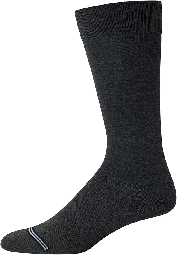 Nautica Mens Dress Socks - 10 Pack Breathable Stretch Crew-Length Work Socks for Men for Business Formal Wear (Sizes: 6-12.5)