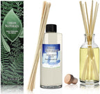Urban Naturals Reed Diffuser Oil Refill Crisp White Linen with Fresh Linen, Clean Breeze, Soft Cotton 8 oz + Free Reed Sticks, Made in The USA