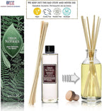 Urban Naturals Reed Diffuser Oil Refill, Mahogany Coconut Diffuser Oils with Sandalwood, Coconut, Oakmoss, 4 oz + Free Reed Sticks, Made in The USA