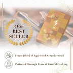 Hasegawa 永遠の今 悠々 | Low Smoke Japanese Incense Sticks | Tranquil Agarwood & Sandalwood Blend | 5.3-inch, 30-Minute Burn, No Synthetic Fragrances, 100g Pack