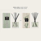 NEST New York Reed Diffuser, Wild Mint & Eucalyptus - 5.9 fl oz - Fragrance for Up to 90 Days - Reusable, Refillable Glass Holder - Includes 8 All-Natural Reed Sticks - Flame Free