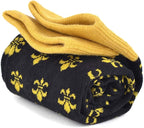 boxed-gifts Men's Mardi Gras Socks Fleur de Lis Patterned Premium Cotton Dress Casual Crew Socks for Men