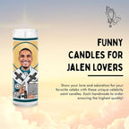 Jalen Celebrity Glass Jar Candle – Unscented Handmade Soy Wax Votive Candle – Unique Gift for Eagle Fans – Home Decor Philly Philadelphia Sports Collectible