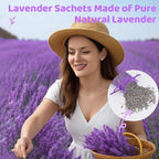26 Pack Lavender Sachet Bags - Home Fragrance Sachets, Natural Lavender Flowers, Dried French Lavenders Perfect for Wardrobe, Drawers, Closet, Storage