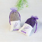 Sachet Empty Bags Linen Fabric Bags Organza Gauze Bags for Lavender, Spice and Herbs (24pcs Purple Drawstring Bag)